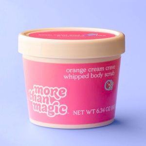 Orange cream whipped body scrub